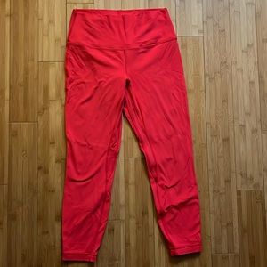 Lululemon Base Pace High-Rise Tight 25" size 8, Red